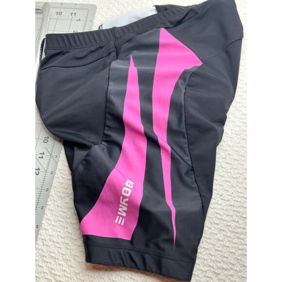 Nooyme Womens Cycling Shorts 3D Padding Black Pink Moisture Wicking Breathable - Picture 5 of 9